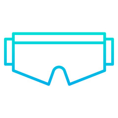Outline gradient Goggles icon