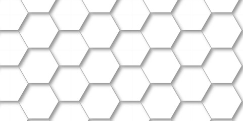 Abstract background with hexagon and white Hexagonal Background. Luxury White Pattern. Vector Illustration. 3D Futuristic abstract honeycomb mosaic white background. geometric mesh cell texture.