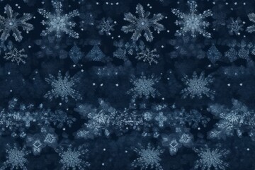 Fototapeta na wymiar Seamless pattern illustration with snowflakes. Winter, Merry Christmas and happy new year card.