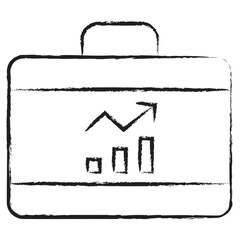 Hand drawn  Briefcase icon