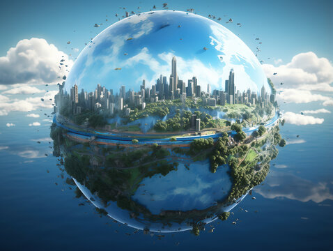 環境未来都市地球イメージ