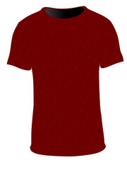 red t shirt isolated