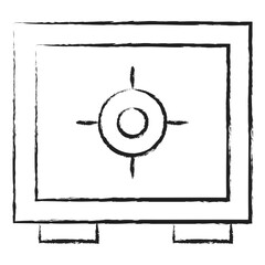 Hand drawn Safe box icon