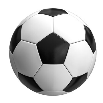 Classic football ball isolated on white.