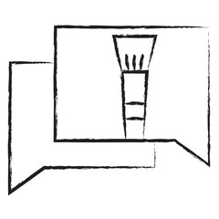 Hand drawn Chatting icon