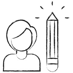 Hand drawn Profile icon