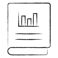 Hand drawn Analytics Book icon