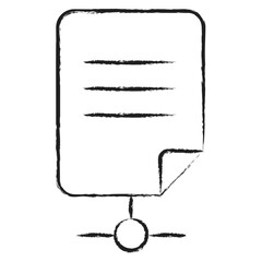 Hand drawn Document shared icon