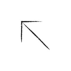 Hand drawn Upper left arrow icon