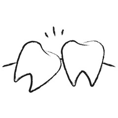 Hand drawn Dental Wisdom icon