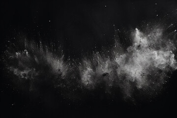 White dust and scratches on a black background - obrazy, fototapety, plakaty