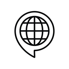 Language translation icon vector, change language icon 