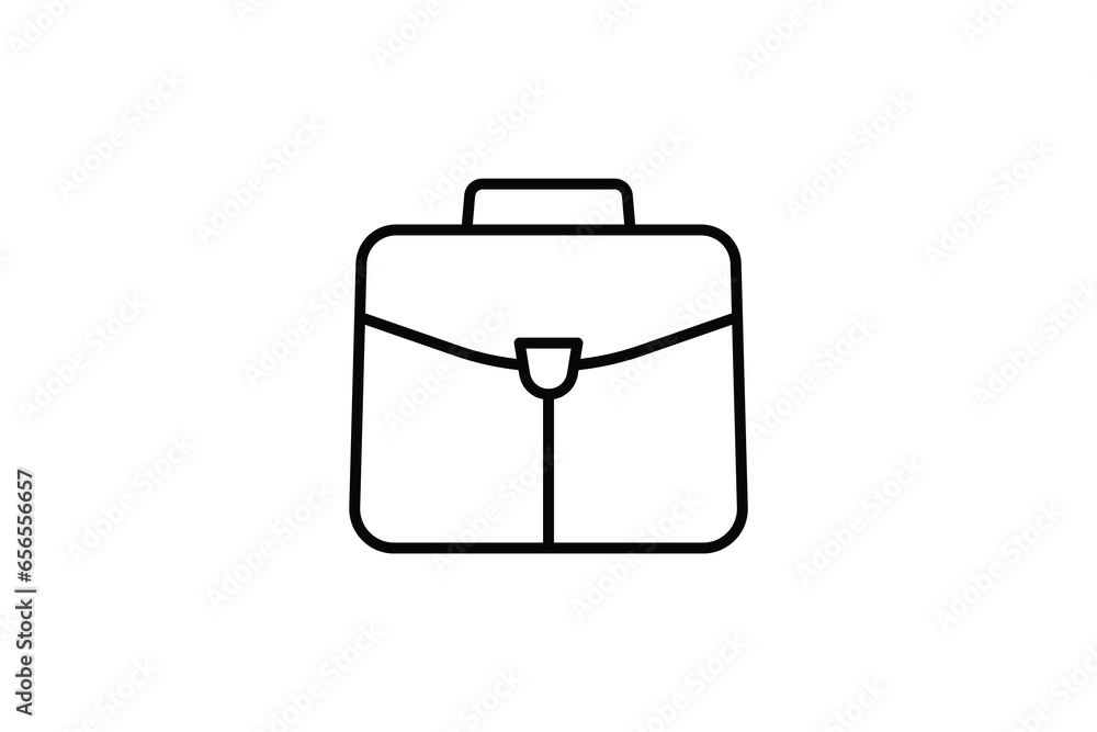 Poster briefcase icon. icon related to business. suitable for web site design, app, ui, user interfaces. li