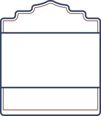 Obraz premium Junk journal card template, dieline and structure.