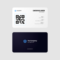 Innovative clean blue ID business cards. The design exudes a fresh and contemporary vibe with its clean layout and blue color palette, making a lasting impression on anyone who receives it.