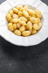 gnocchi raw food potato snack meal food on the table copy space food background rustic top view 