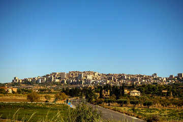 Vista della citt&agrave; di Agrigento