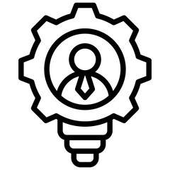 Entrepreneur Outline Icon