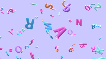 flying letters