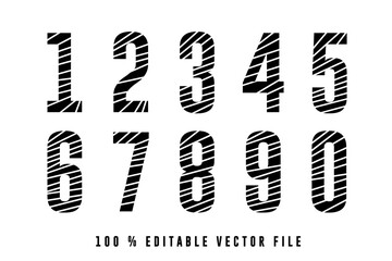 Classic Sport basketball Jersey Number vector.