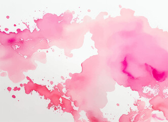 Pink watercolor background, abstract background with paint