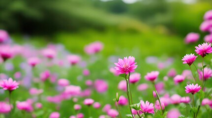 Obraz premium Closeup, Macro Photography of Pink Flowers, Low depth of field, High Background blur, background template, blurred background