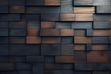 Wood texture background, floor or wall wood plank pattern. Generative AI