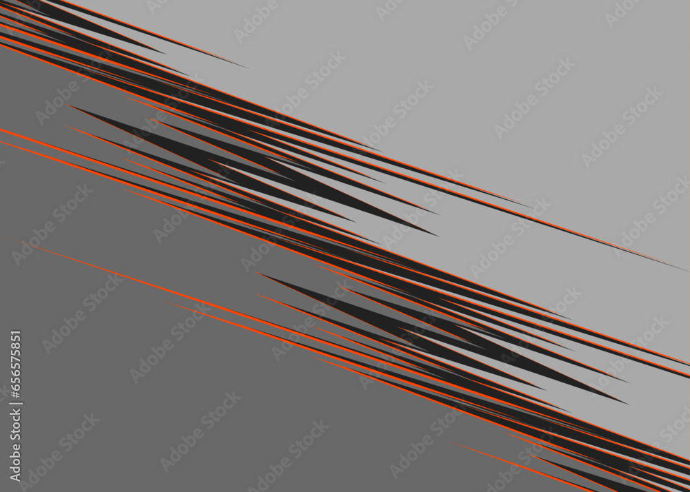 Poster two side background separated with spikes line pattern