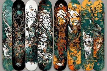 Best skateboard deck design with elegant color combination. Eye-catching skateboard decks. skateboard design. Skateboard deck. 
