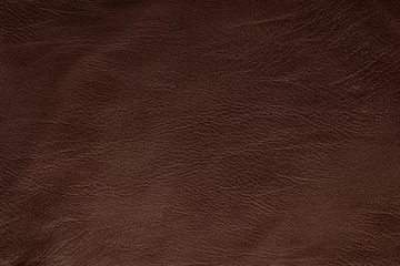 Deurstickers Brown leather texture background with seamless pattern. © Tumm8899