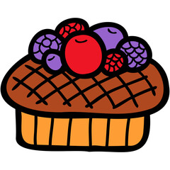 isolate fruit cake