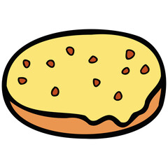 isolate cute cake