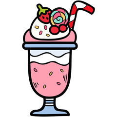 isolate strawberry frappe smoothie