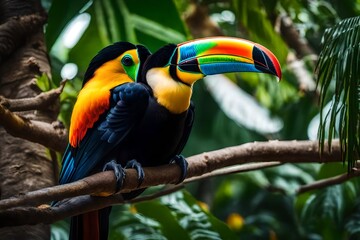 Fototapeta premium toucan on a branch