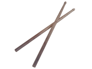 light brown wooden drumsticks without background, musical instrument png