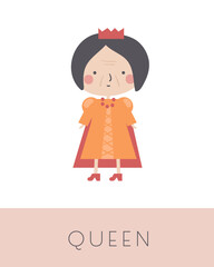 Fairy tale flashcard. Learning English words