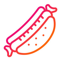 Hot dog Vector Icon Design Illustration