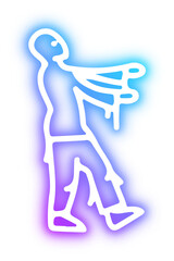 Set of Halloween neon