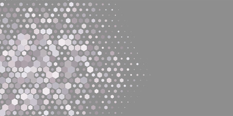 Geometric Multi size Hexagon with multi Color Background