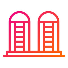 Silo Vector Icon Design Illustration