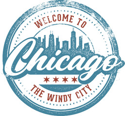 Welcome to Chicago Vintage Sign