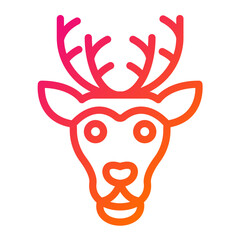 Reindeer Vector Icon Design Illustration