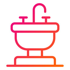 Sink Vector Icon Design Illustration