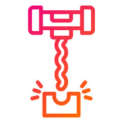 Corkscrew Vector Icon Design Illustration
