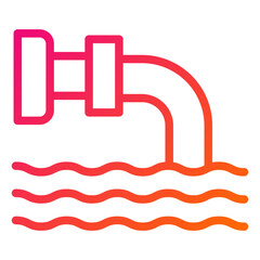 Drainage Vector Icon Design Illustration
