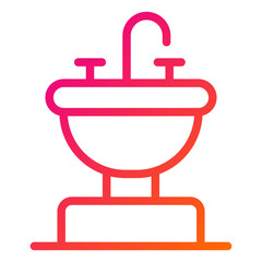 Sink Vector Icon Design Illustration