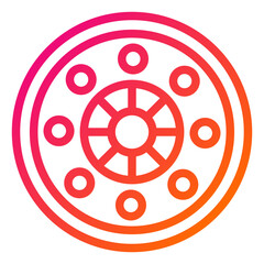 Flange Vector Icon Design Illustration