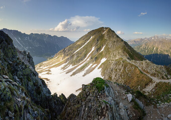 Przełęcz w Tatrach. 