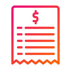 Bill Vector Icon Design Illustration