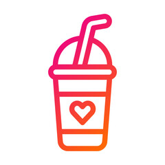 Milkshake Vector Icon Design Illustration